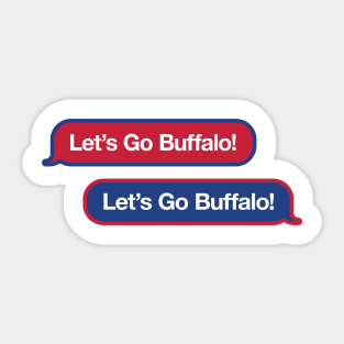 Let's Go Buffalo Text Message Sticker